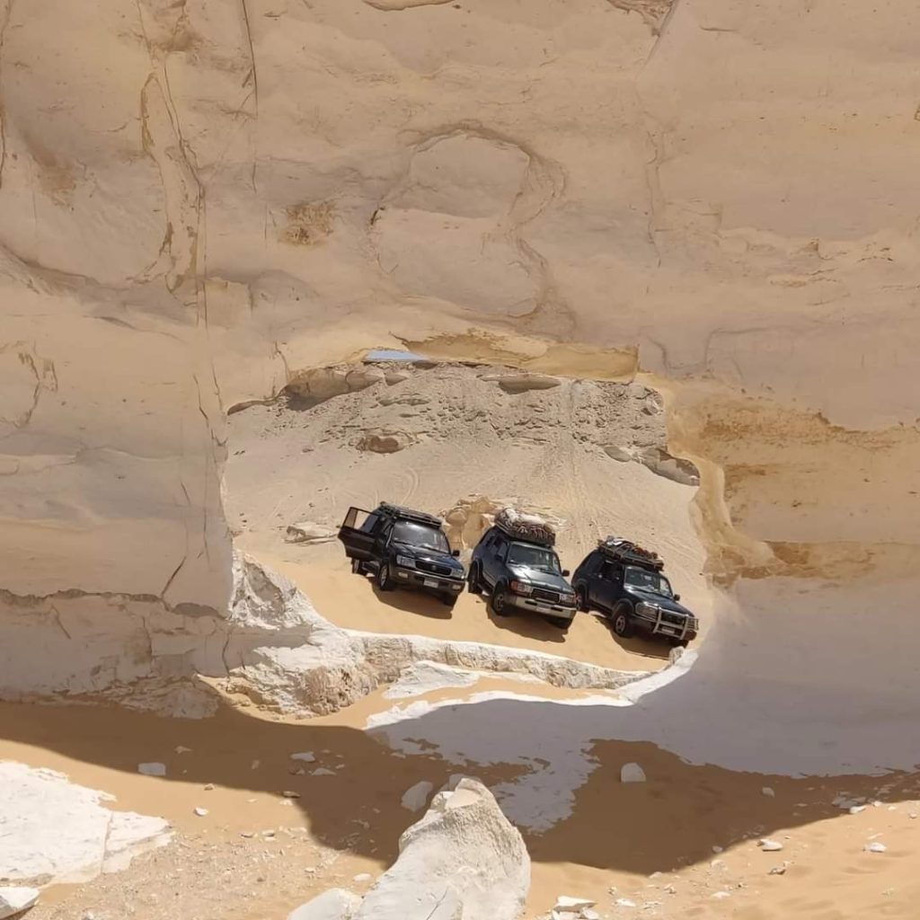 El Makhroum Mountain In Sand Dunes